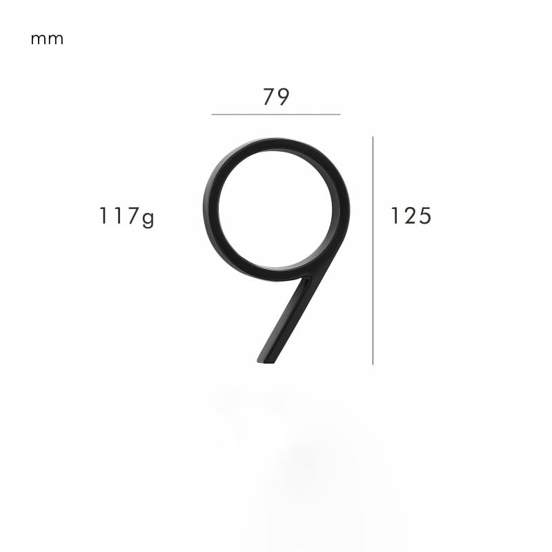 OBRE Black House Numbers