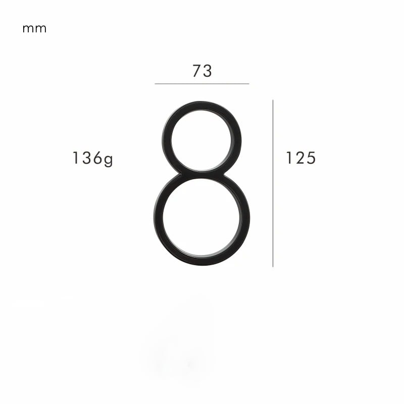 OBRE Black House Numbers