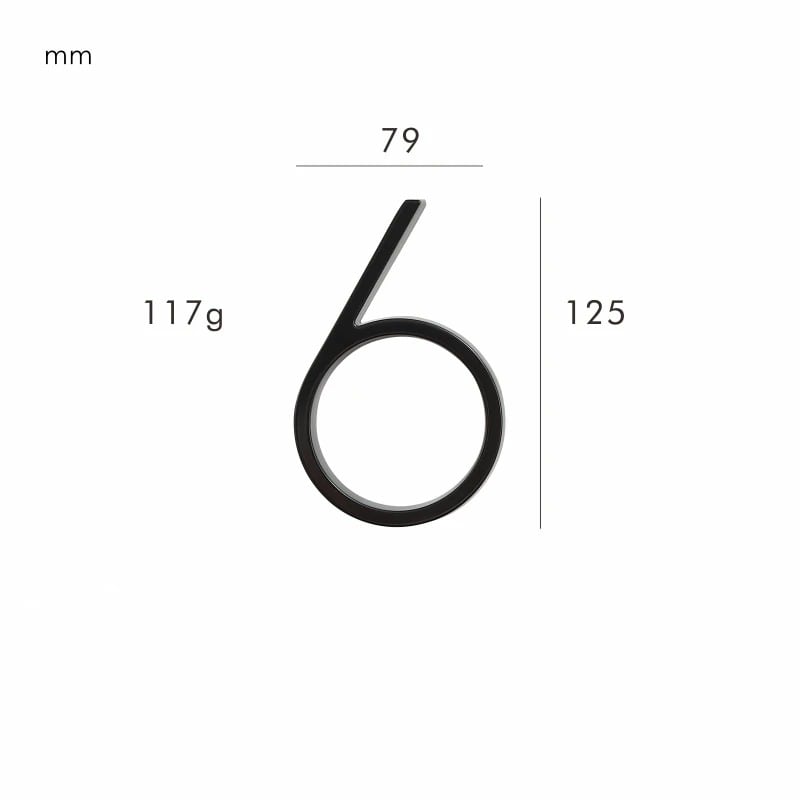OBRE Black House Numbers