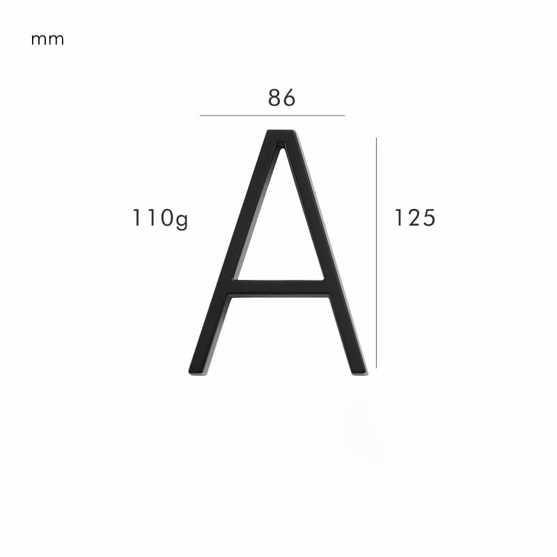 OBRE Black House Numbers