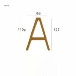 Numéros de maison OBRE en laiton satiné