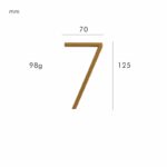 Numéros de maison OBRE en laiton satiné