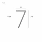 Números para casas OBRE en níquel satinado