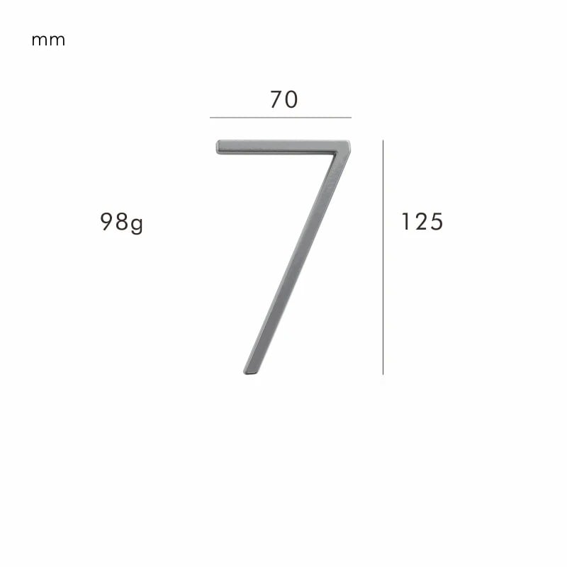 Números para casas OBRE en níquel satinado