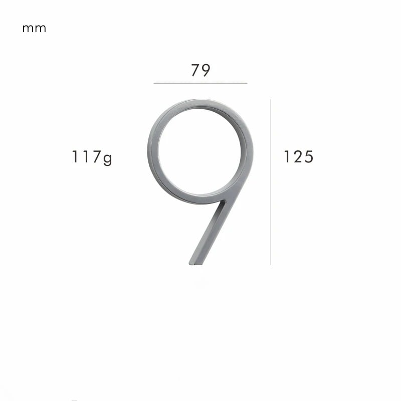 Números para casas OBRE en níquel satinado