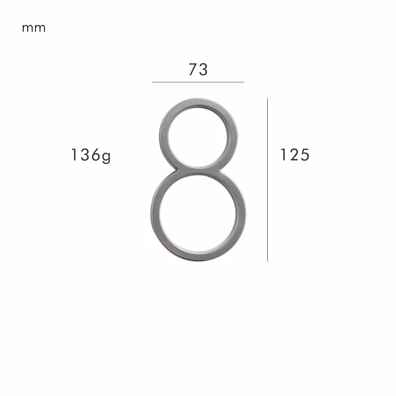 Números para casas OBRE en níquel satinado