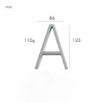 Números para casas OBRE en níquel satinado