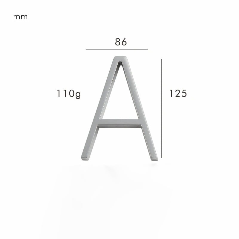 Números para casas OBRE en níquel satinado