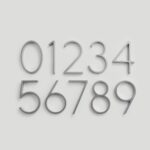 Números para casas OBRE en níquel satinado