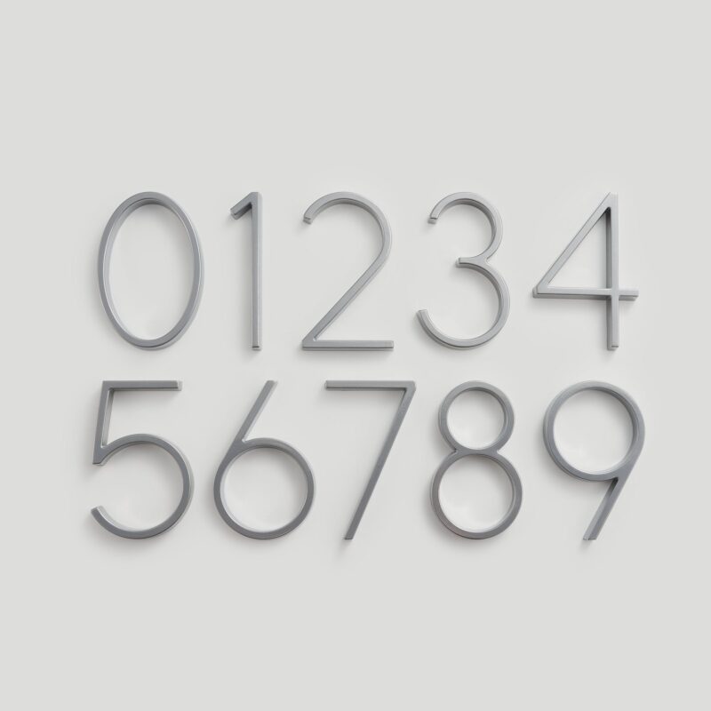 Números para casas OBRE en níquel satinado