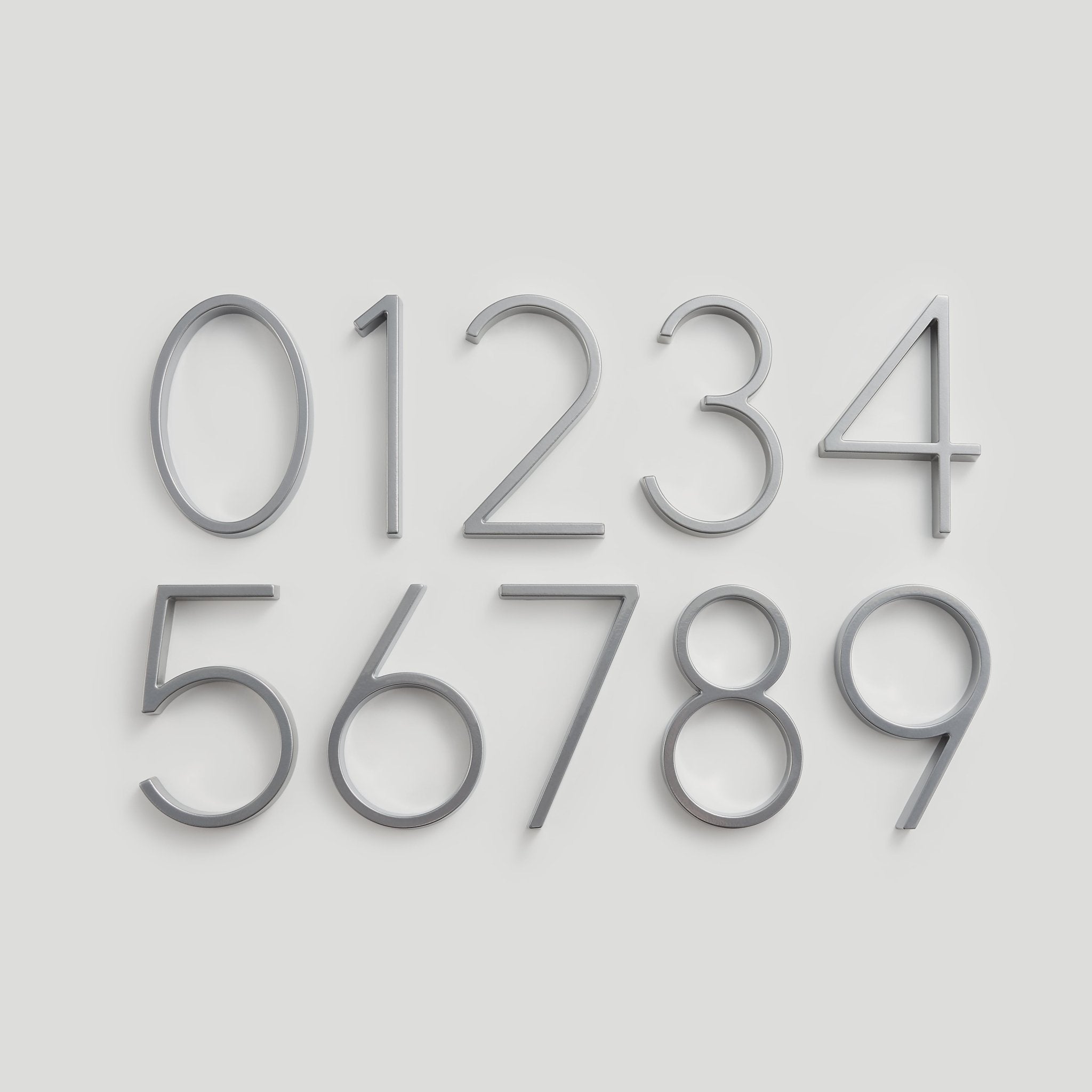 Números para casas OBRE en níquel satinado