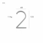 Números para casas OBRE en níquel satinado