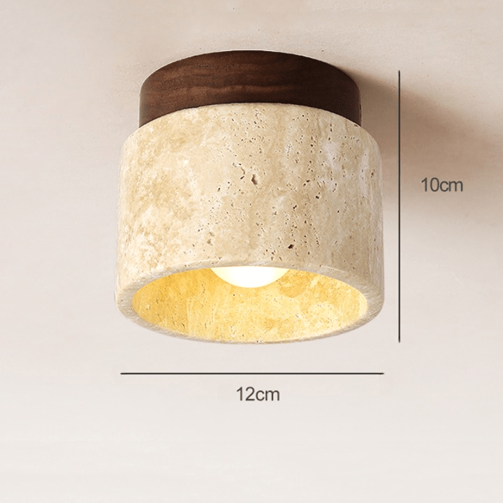 OCRA Stone & Wood Ceiling Light 6 OCRA Stone & Wood Ceiling Light