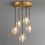 ORBIS Brass Cluster Chandelier