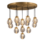 ORBIS Brass Cluster Chandelier