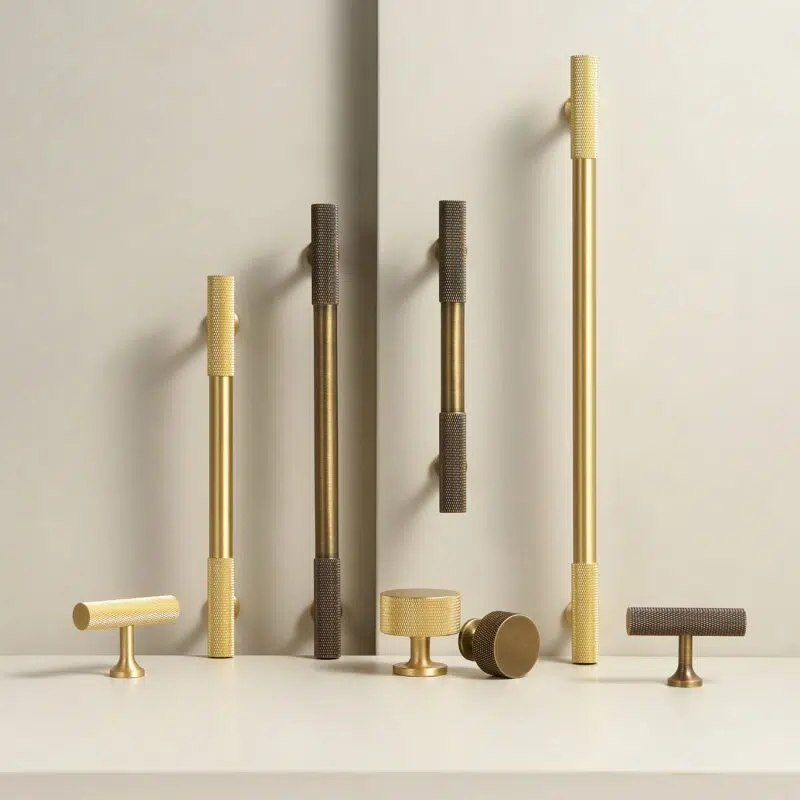 OSLO Maniglia a barra zigrinata in ottone 5 Maniglia a barra zigrinata in ottone OSLO