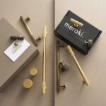 Poignée en laiton moleté OSLO