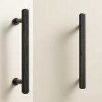 Maniglie zigrinate in ottone massiccio PLAKA