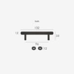 Maniglie zigrinate in ottone massiccio PLAKA