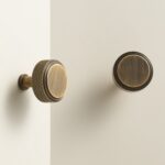 PLAKA Massive Messingknöpfe mit Rändelung