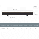 QUADRA Massief messing handgrepen