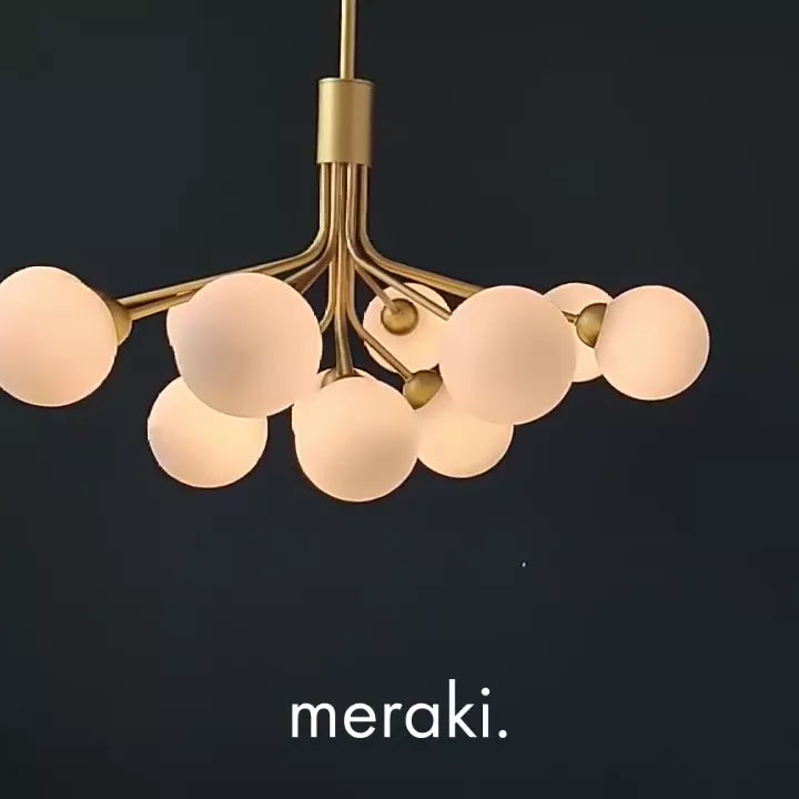 LUMORA Lustre Globe en laiton