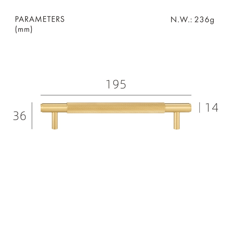 SAINZ Solid Brass Handles