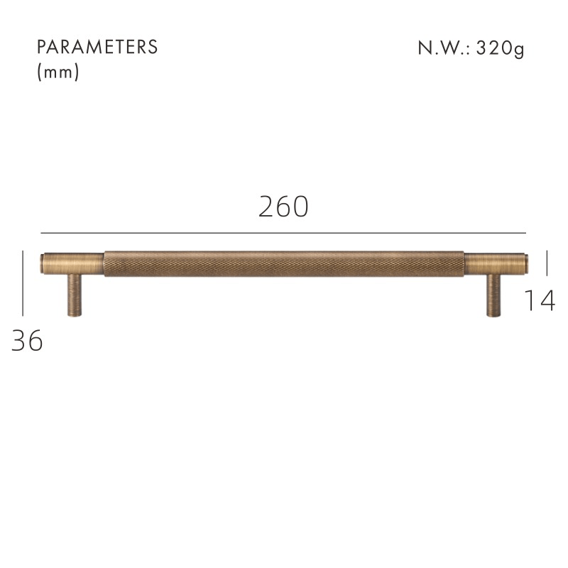 SAINZ Solid Brass Handles