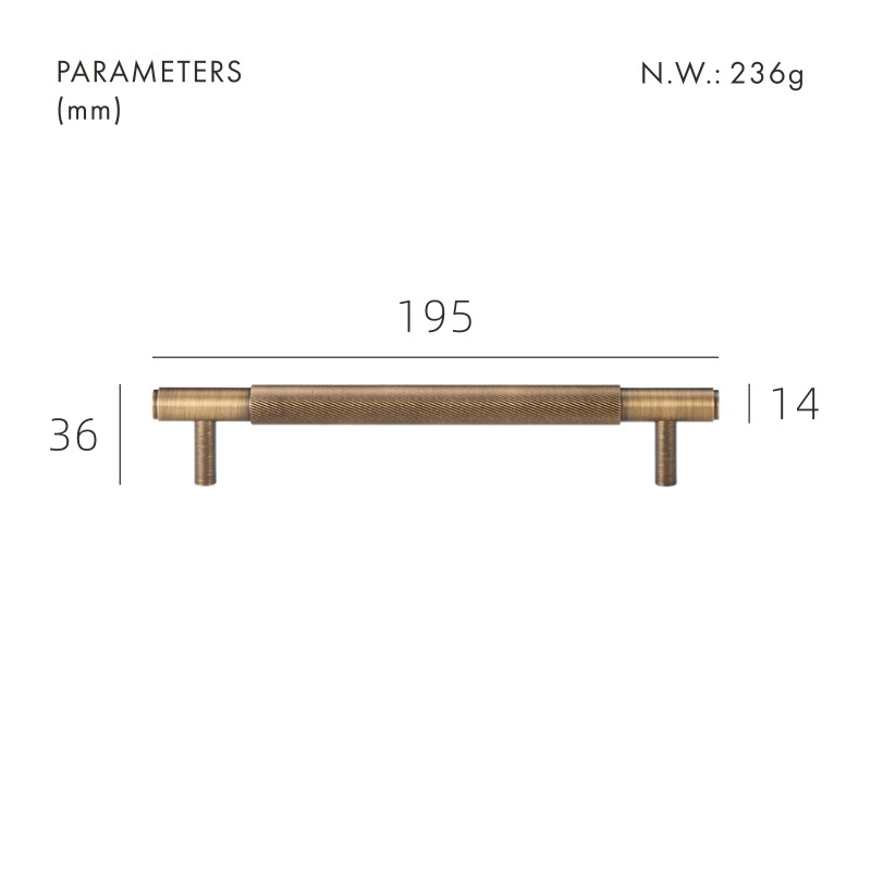 SAINZ Solid Brass Handles