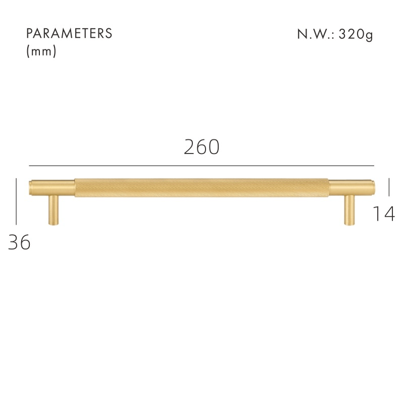 SAINZ Solid Brass Handles