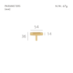 SAINZ T-Bar aus massivem Messing