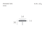 SAINZ T-Bar aus massivem Messing