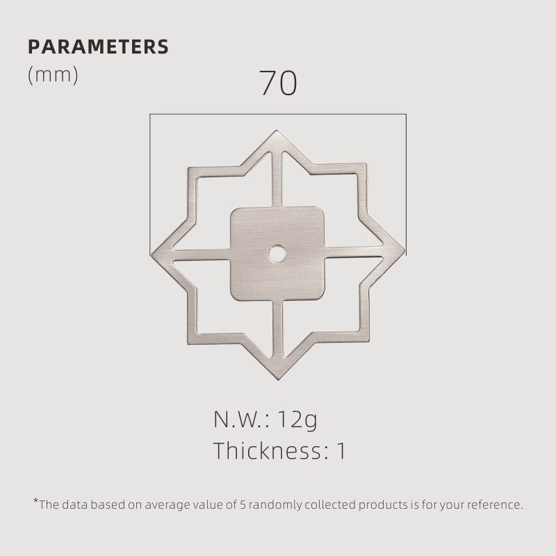 TESTA Solid Brass Star Backplate