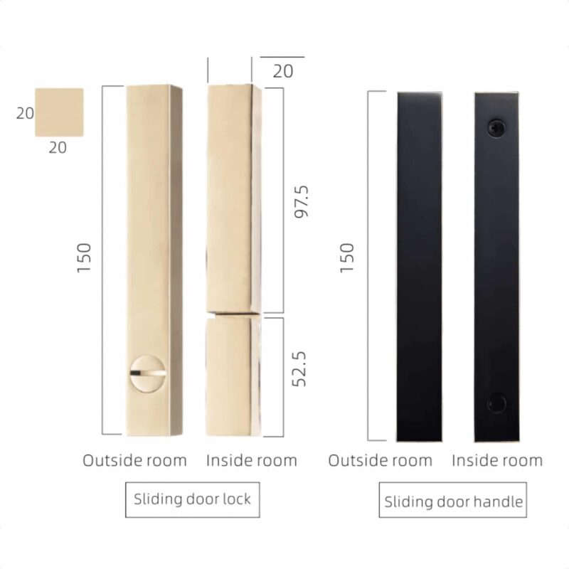 SERA Poignées de portes coulissantes et serrure de sécurité