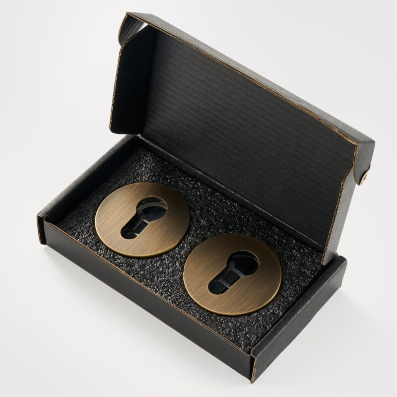 Solid Brass Keyhole Escutcheon 2 Solid Brass Keyhole Escutcheon