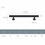 STROKKA Gebürstete Messinggriffe