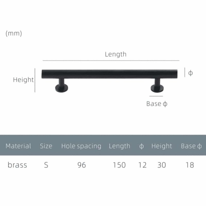 STROKKA Gebürstete Messinggriffe 10 STROKKA Gebürstete Messinggriffe