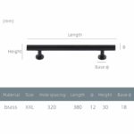 STROKKA Gebürstete Messinggriffe