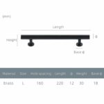 STROKKA Gebürstete Messinggriffe