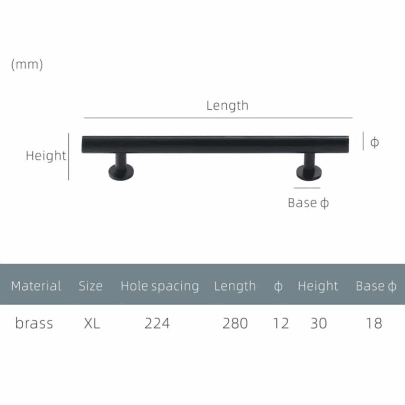 STROKKA Gebürstete Messinggriffe 19 STROKKA Gebürstete Messinggriffe