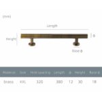 STROKKA Gebürstete Messinggriffe