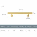 STROKKA Gebürstete Messinggriffe