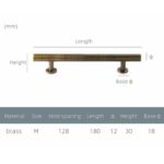 STROKKA Gebürstete Messinggriffe