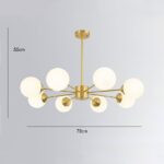 Lampadario STROMA in ottone