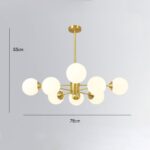 Lampadario STROMA in ottone