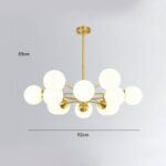 Lampadario STROMA in ottone