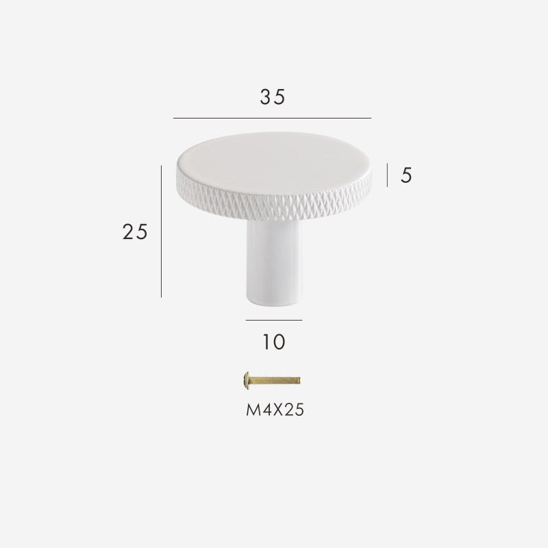 SYRA Solid Brass Knurled Knob 14 SYRA Solid Brass Knurled Knob