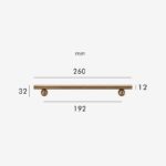 TANGENT Poignées en laiton massif