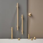 TANGENT Poignées en laiton massif