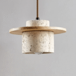 TERRA Stone & Wood Pendant Light